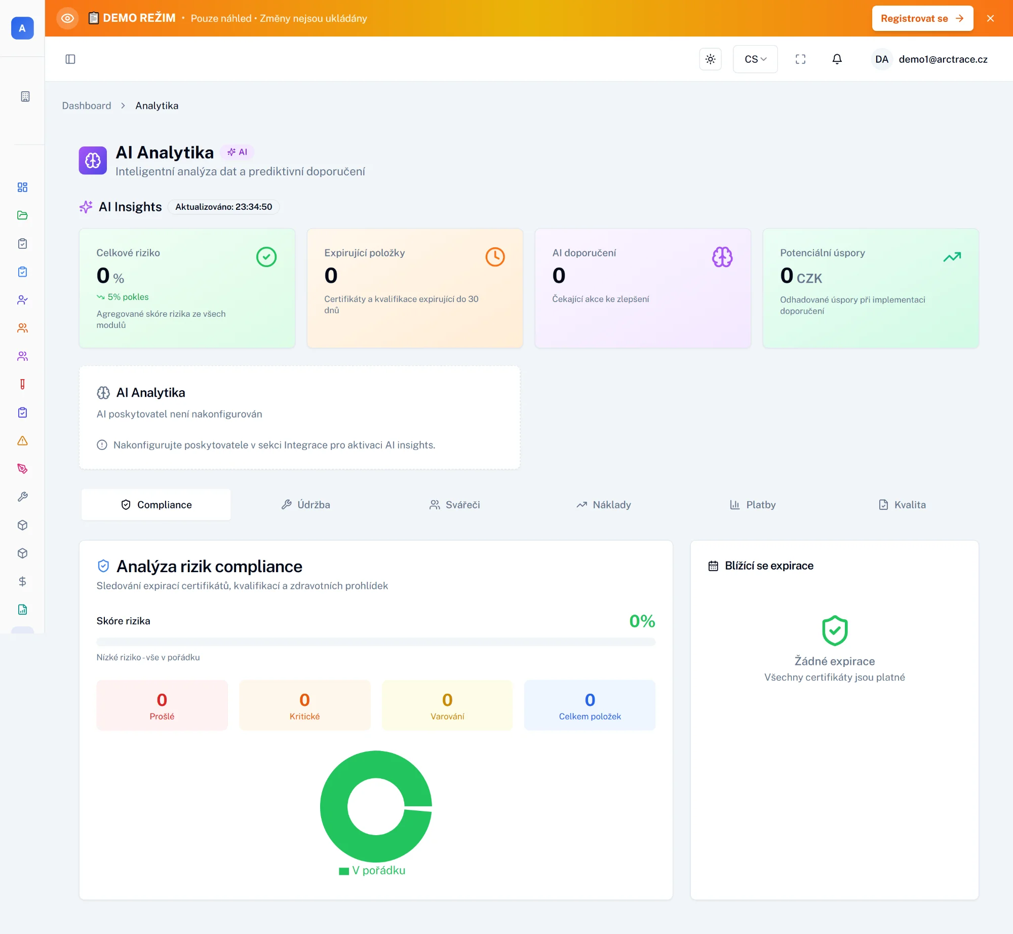ArcTrace AI Analytika